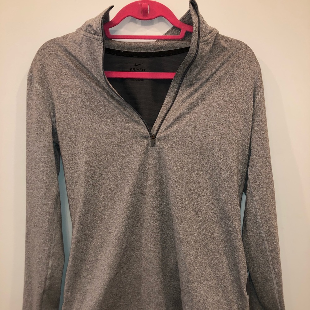 Nike Dri-fit grey zip up